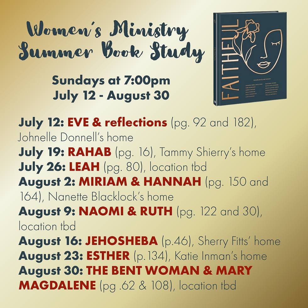 Women's Summer Book Study: Faithful by Amy Grant
