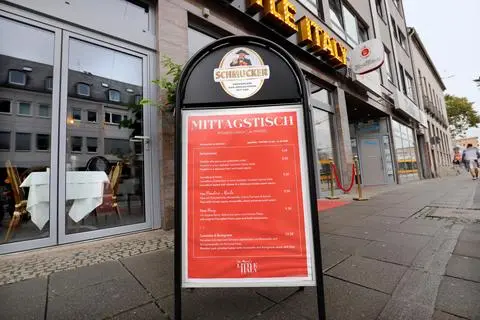 Da Mario's LITTLE ITALY Darmstadt Außenansicht Rheinstraße Mittagstisch · Darmstädter Echo · DI SCIASCIO® Restaurant