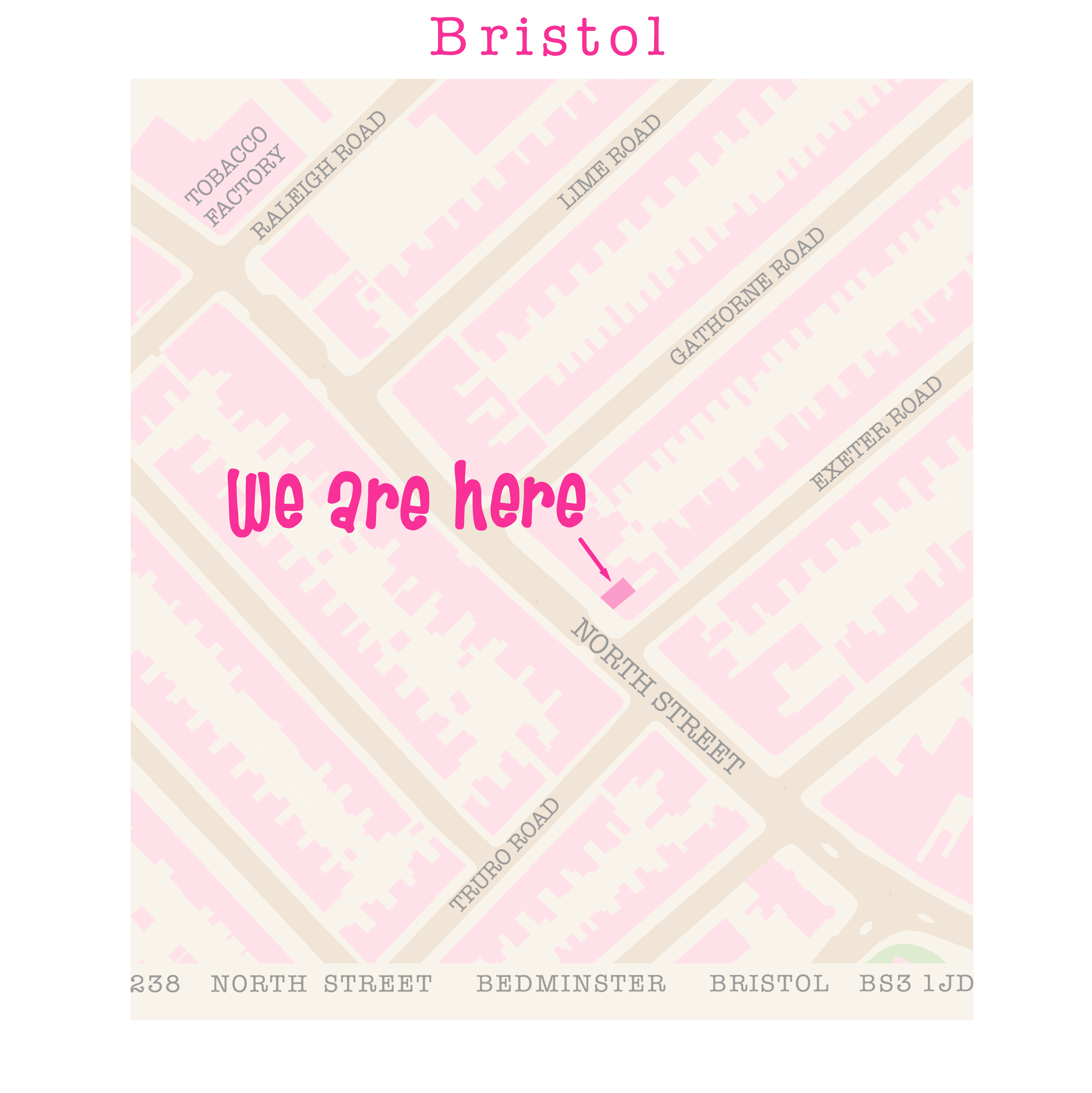 Where to find us North Street Bristol