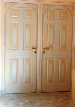 Composition couleurs sur portes