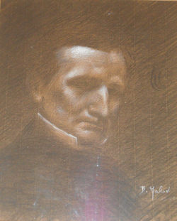 Portrait de Berlioz (sous verre)