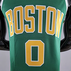 Thumbnail: Boston Celtics Home Green and Gold Jersey 2022