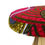 Thumbnail: wooden stool with african wax print upholstery