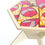 Thumbnail: Wooden coffee table with african wax print top