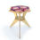 Thumbnail: Wooden coffee table with african wax print top