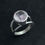 Thumbnail: Rose Quartz 8mm, Double Checkerboard Cabochon