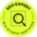 Wix certified SEO expert badge