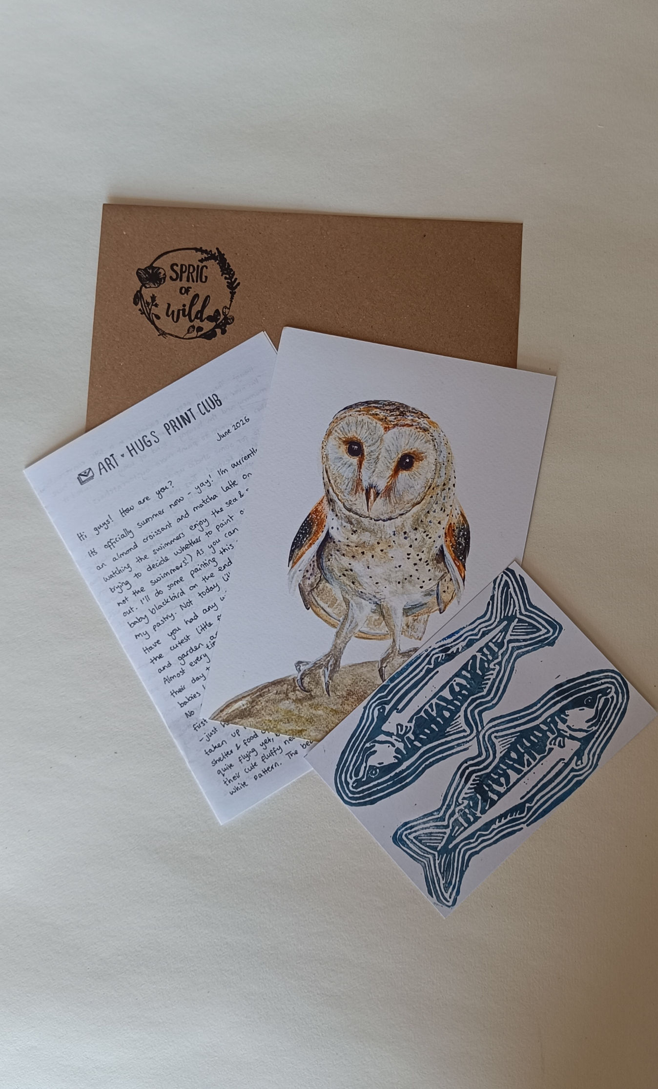 One Month of Art Hugs Print Club (Standard)