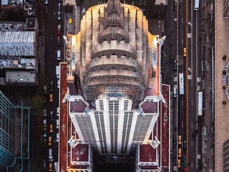 בניין קרייזלר במבט על. דוגמה קלאסית לסגנון האדריכלי אר דקו