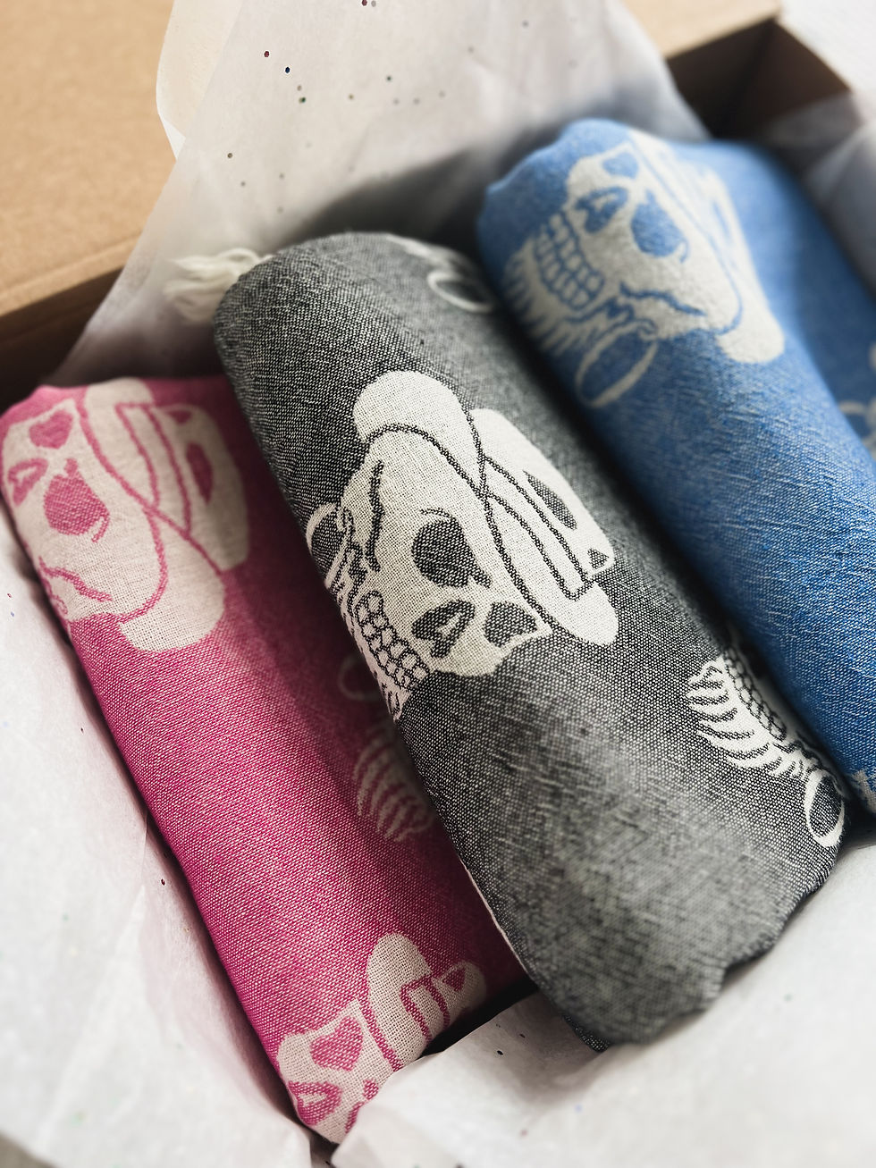 Skull Handwoven Towel
