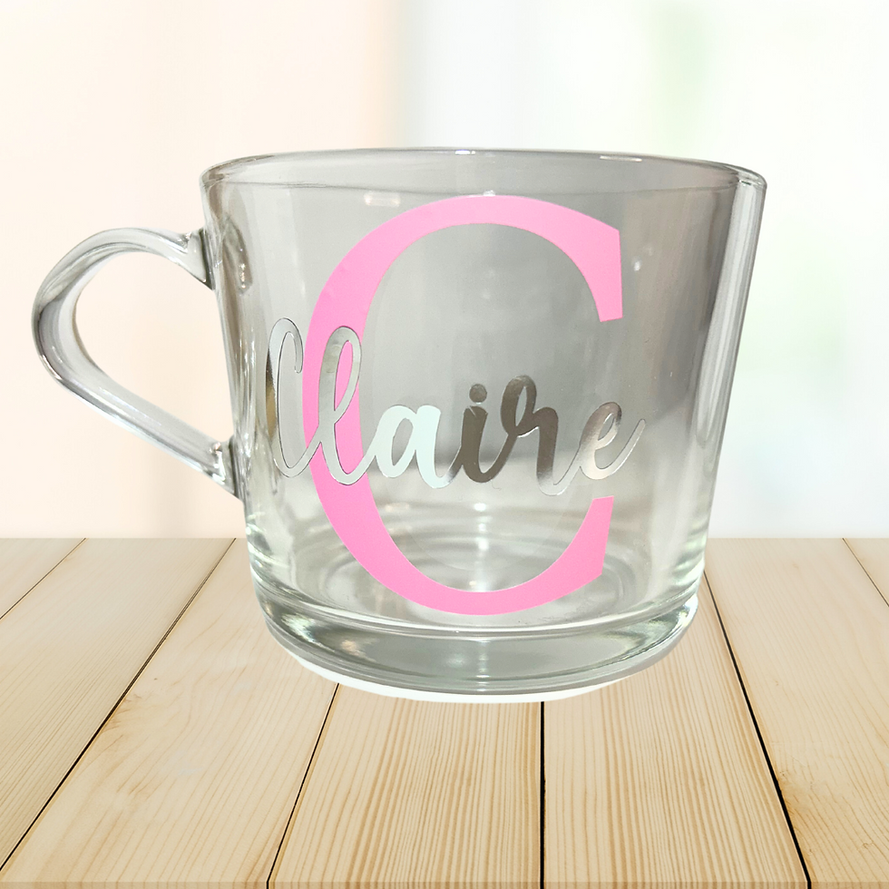 Thumbnail: Name/Initial Glass mug