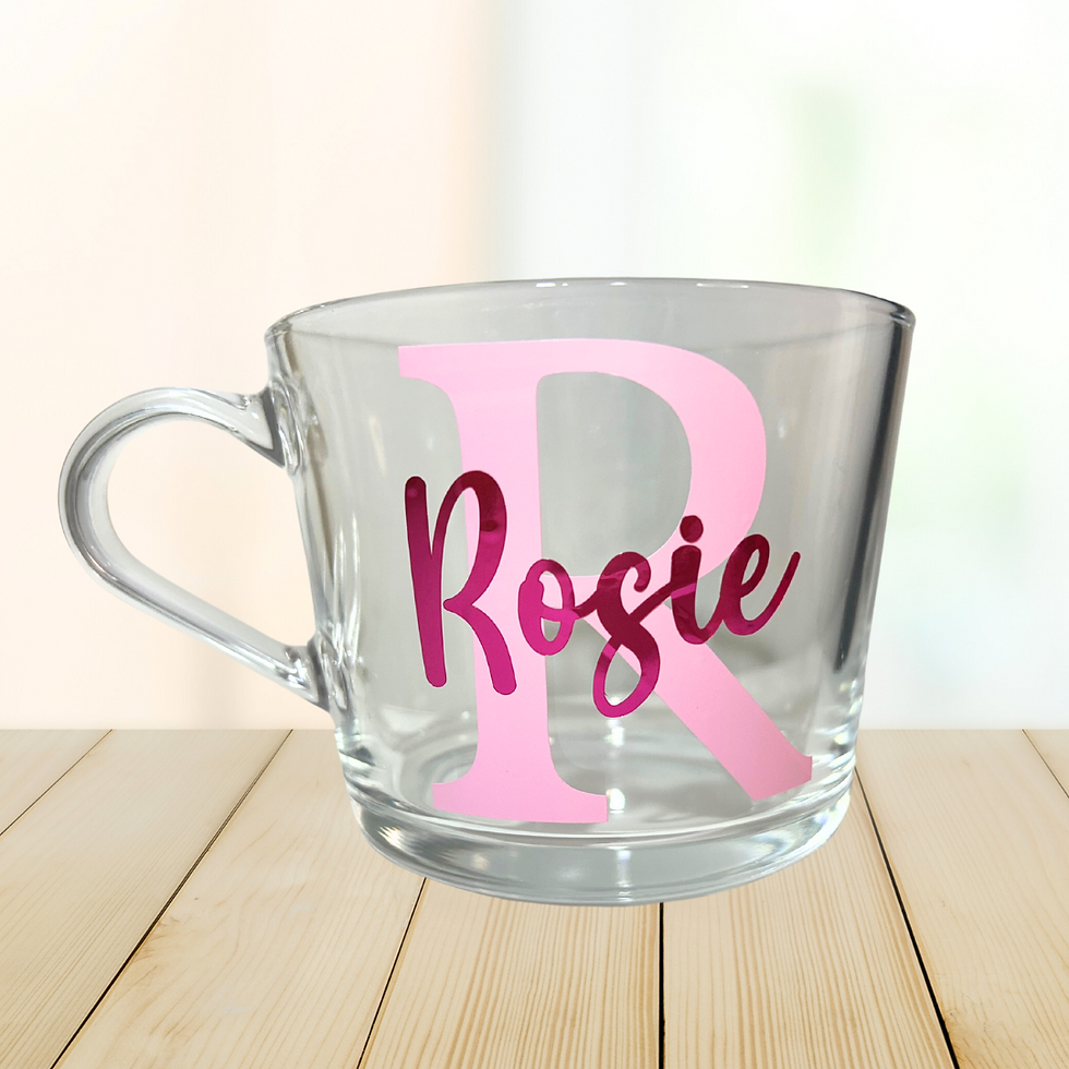Thumbnail: Name/Initial Glass mug