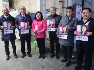 二宮町　二宮駅街頭活動(牧島かれん衆議院議員)