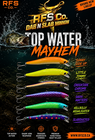Dab N' Slab Minnow Series Lineup