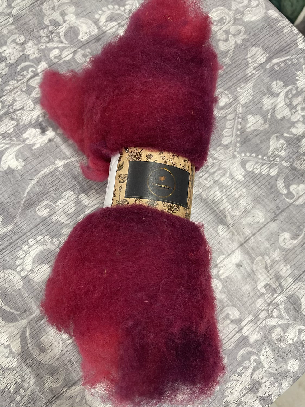 Thumbnail: Hand dyed Finnsheep Batt 136