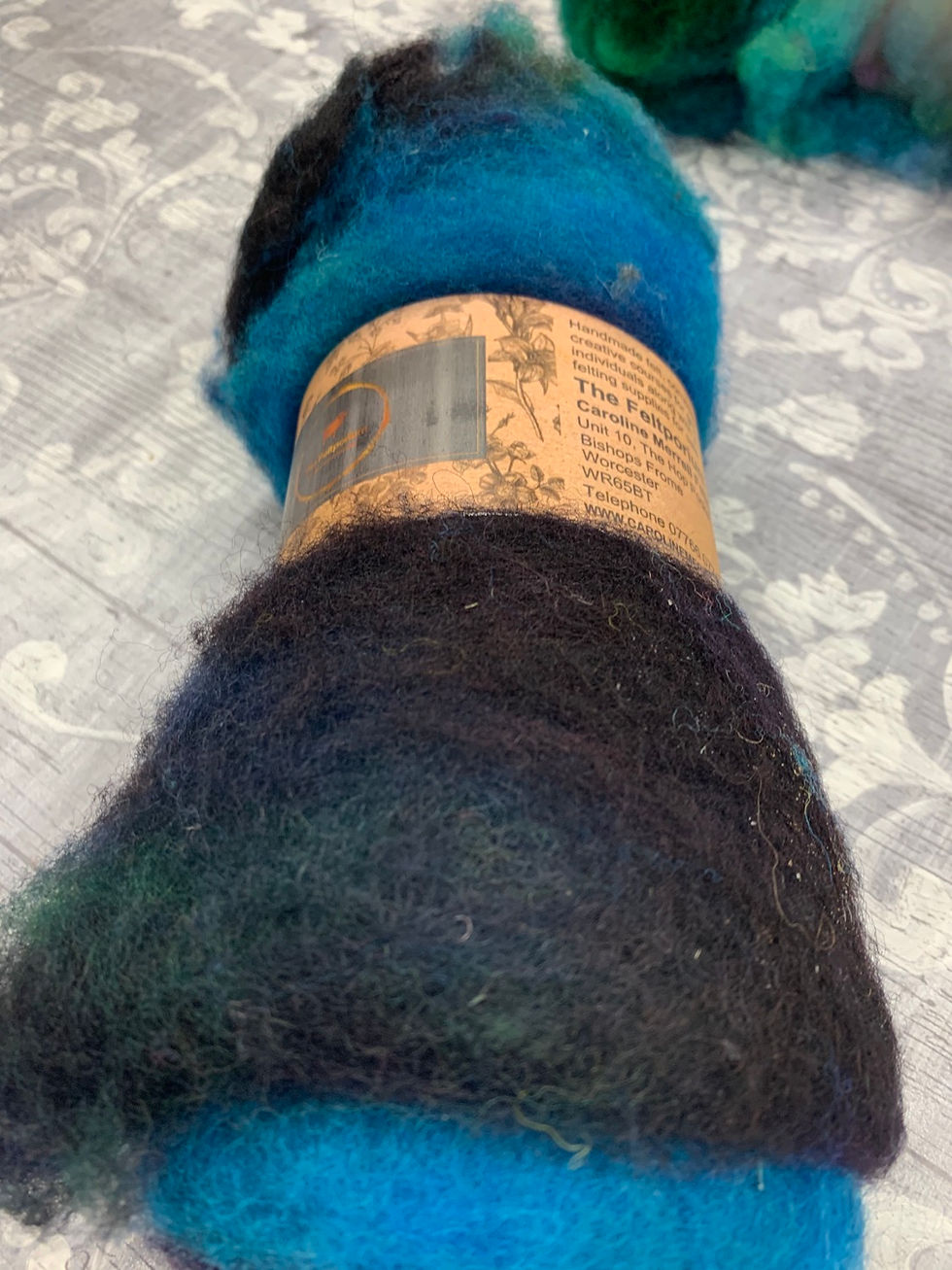 Thumbnail: Hand dyed Finnsheep batt 060