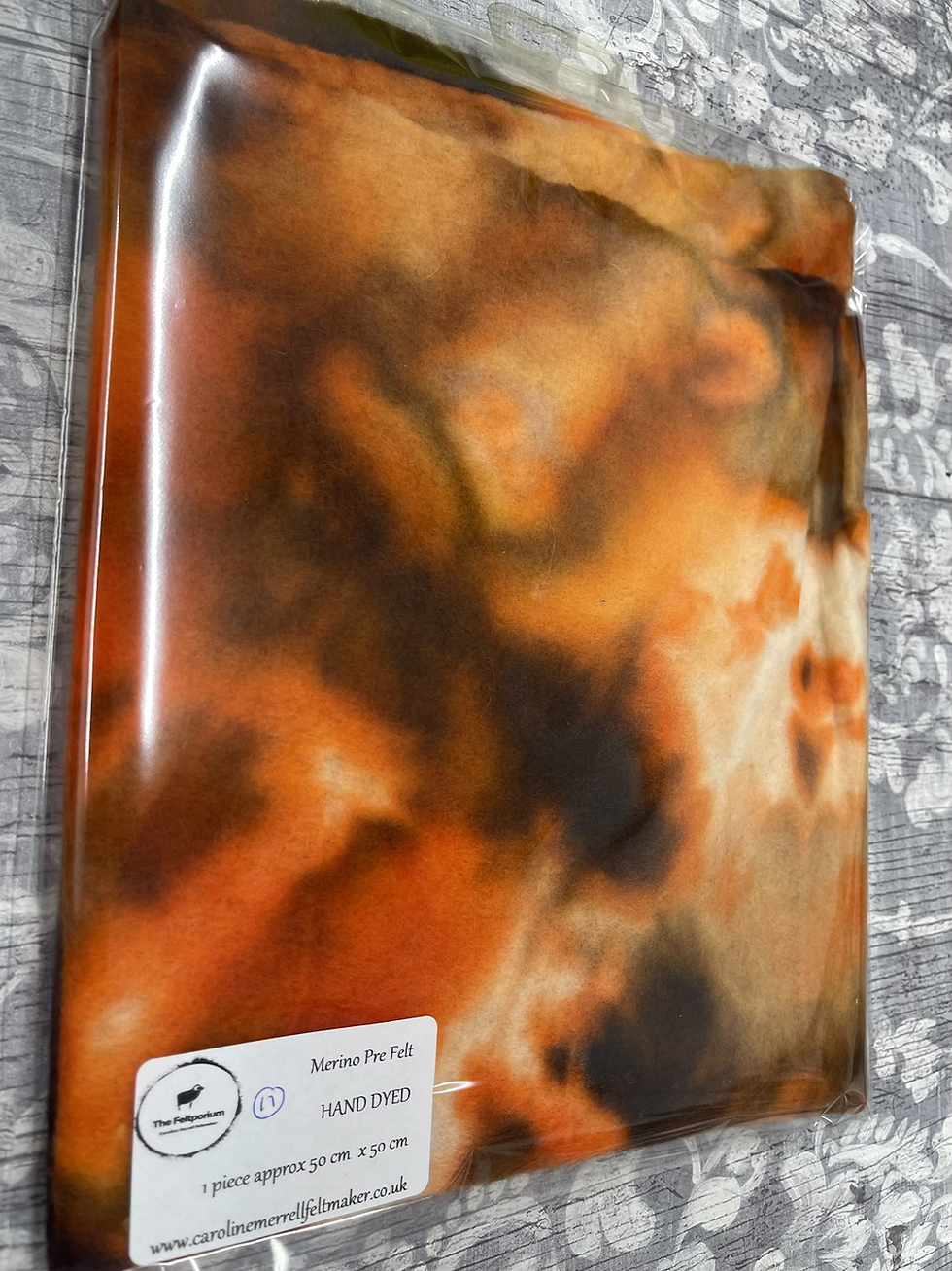 Thumbnail: Hand dyed Merino Pre felt 50 cm x 50 cm
