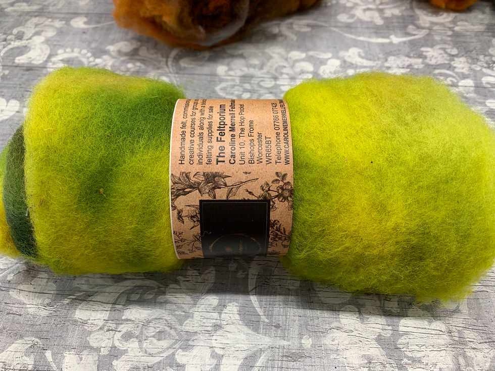 Thumbnail: Hand dyed Finnsheep batt 030