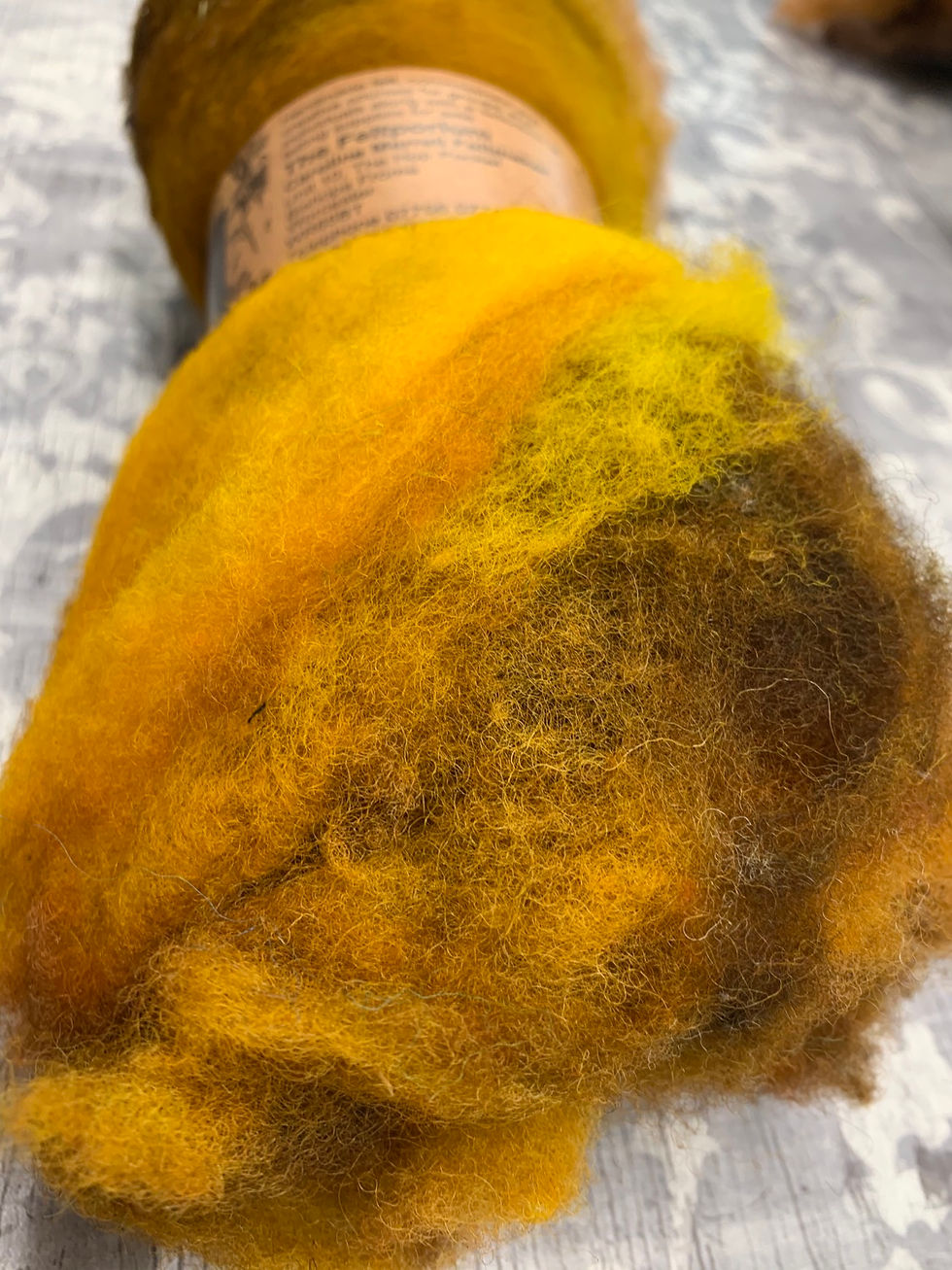 Thumbnail: Hand dyed Finnsheep batt 035