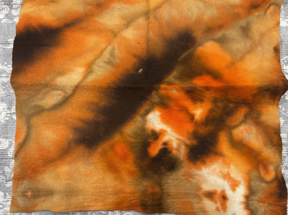 Thumbnail: Hand dyed Merino Pre felt 50 cm x 50 cm