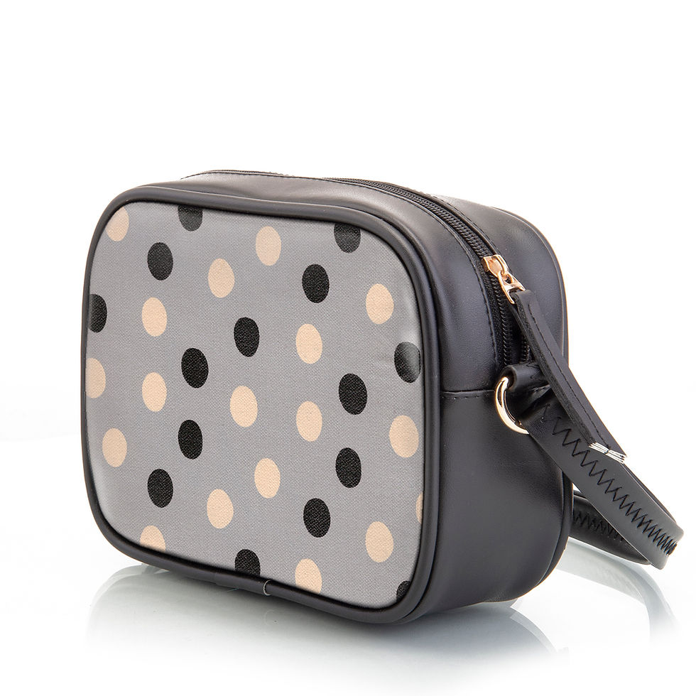 Thumbnail: Sacci Mucci Boxy Shoulder Sling Crossbody Bag for Women - Cute Polka