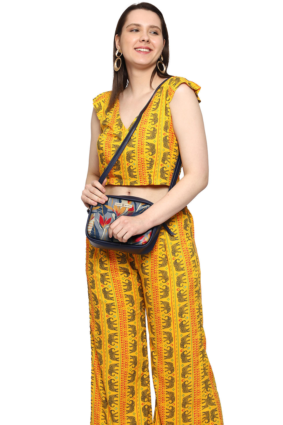 Thumbnail: Sacci Mucci Stylish Box Sling Bag for girls