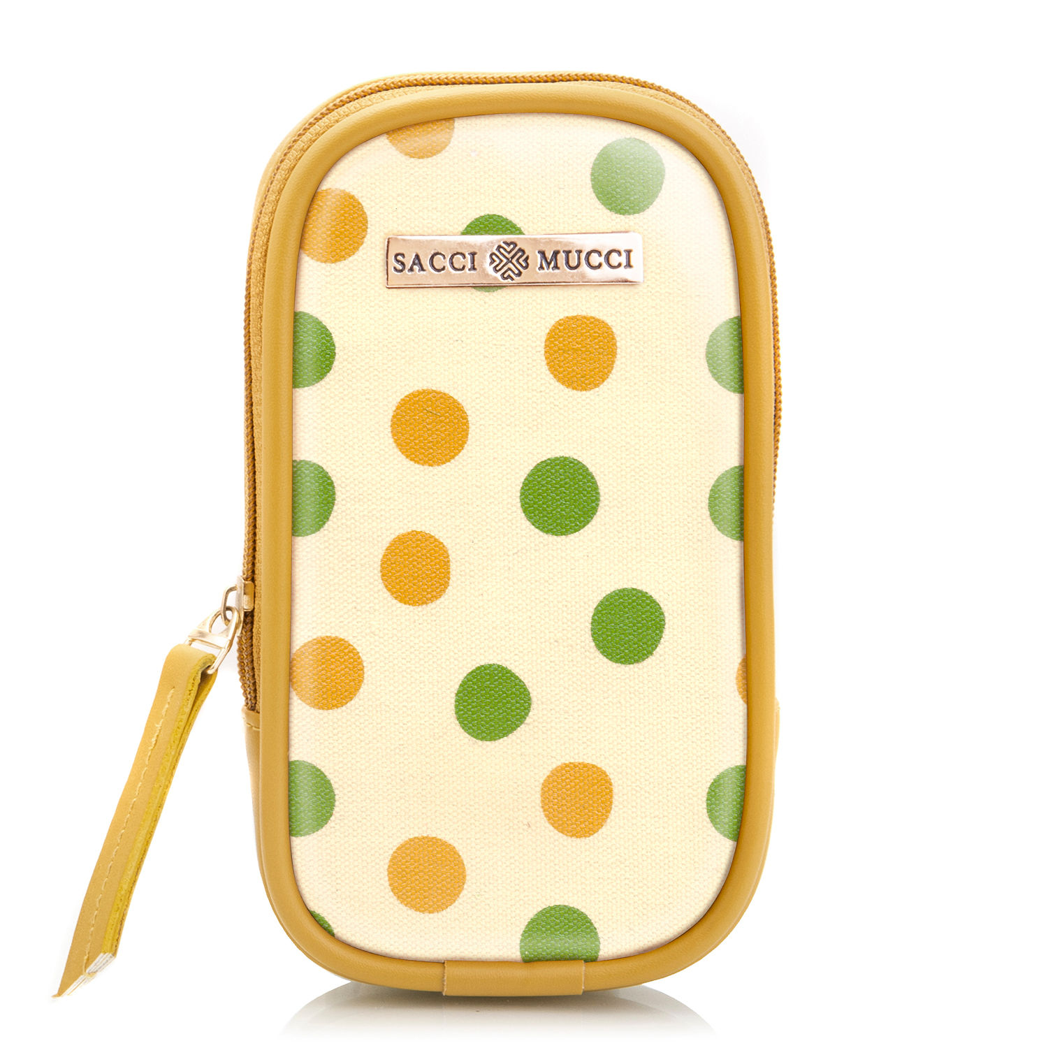 Sacci Mucci Phone Pouch, Mobile Bag - Cute Polka