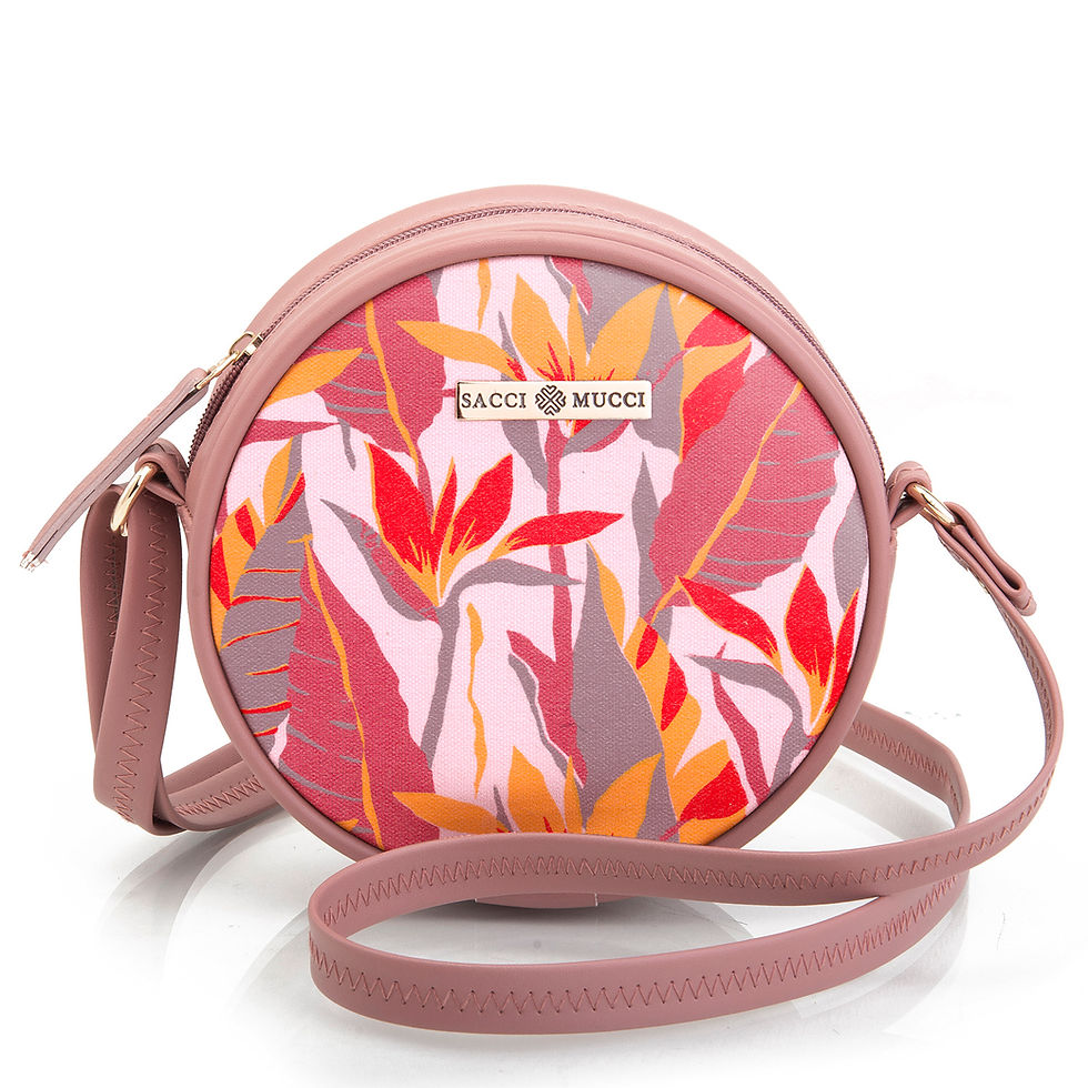 Sacci Mucci Round Sling Bag, Printed Sling Bag For Girls