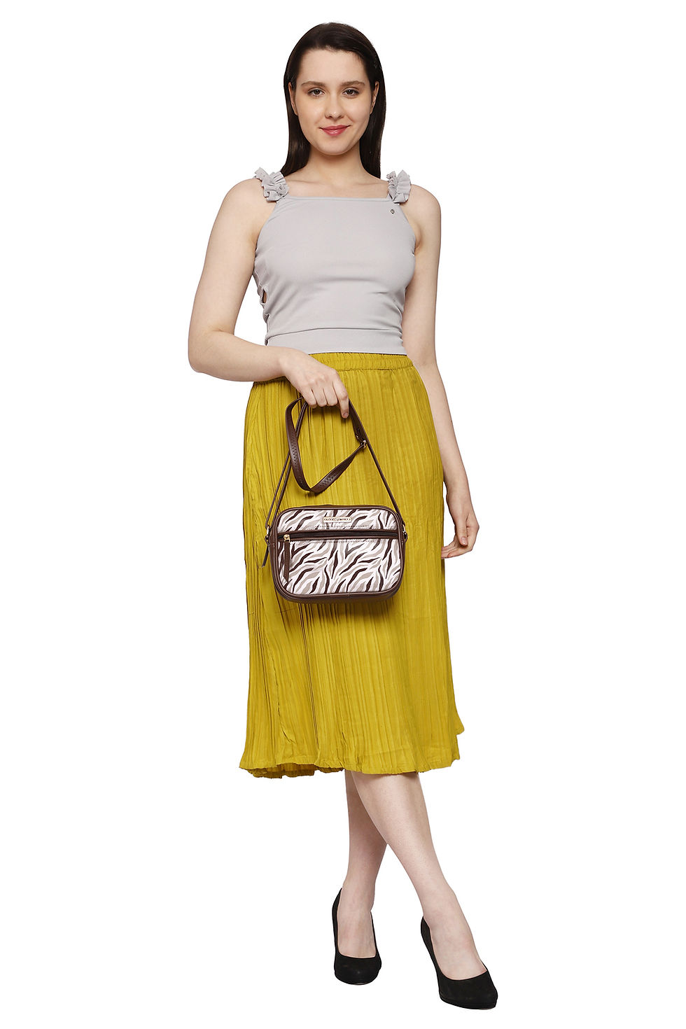 الصورة المصغرة: Sacci Mucci Boxy Shoulder Sling Crossbody Bag for Women