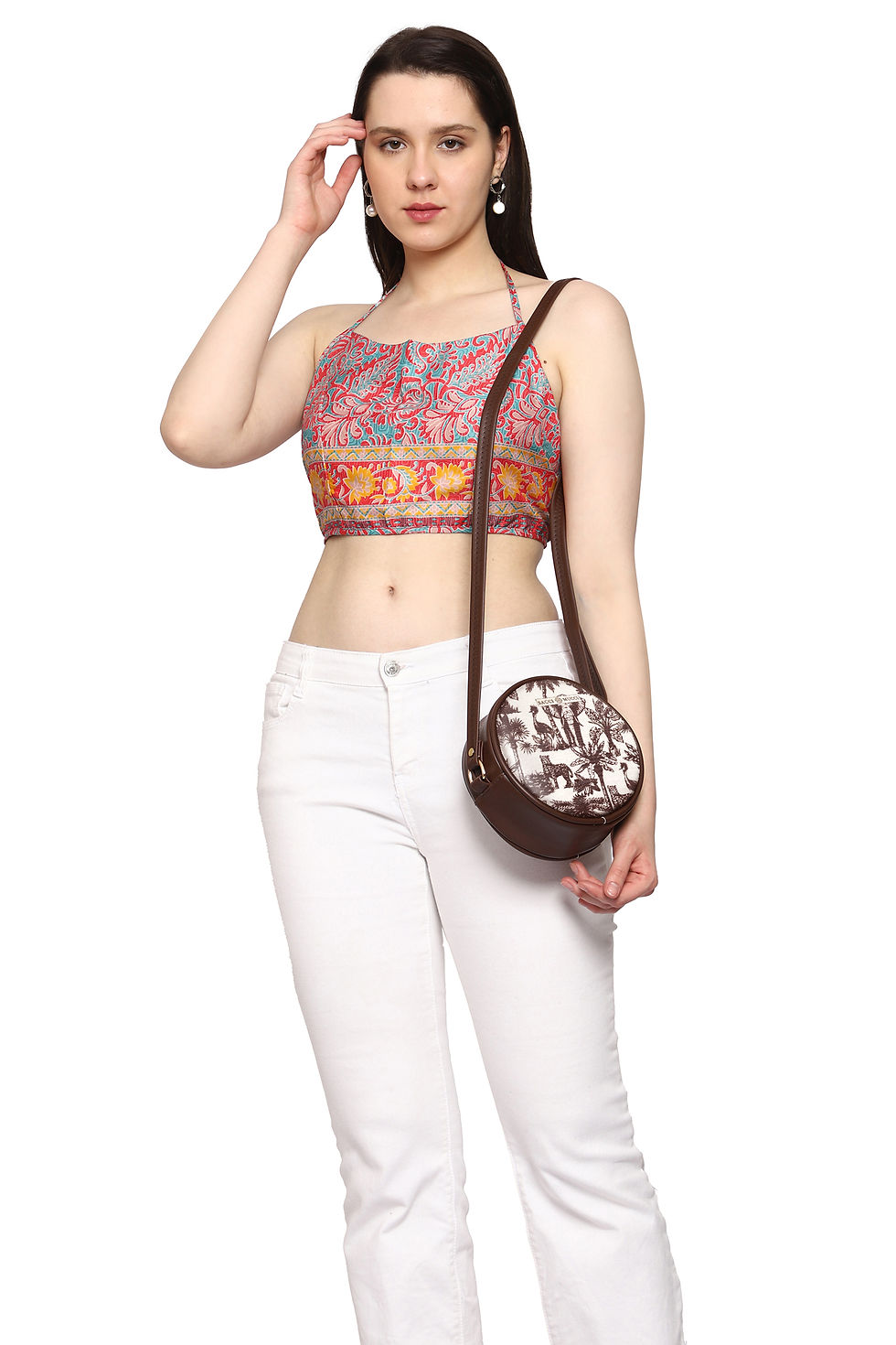 थंबनेल: Sacci Mucci Classic Round Sling Bag