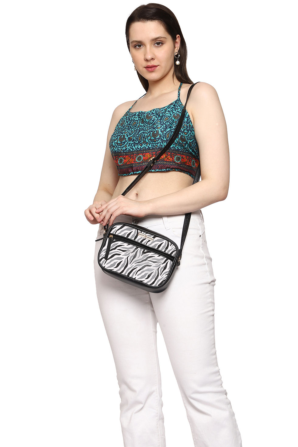 Miniature : Sacci Mucci Boxy Shoulder Sling Crossbody Bag for Women