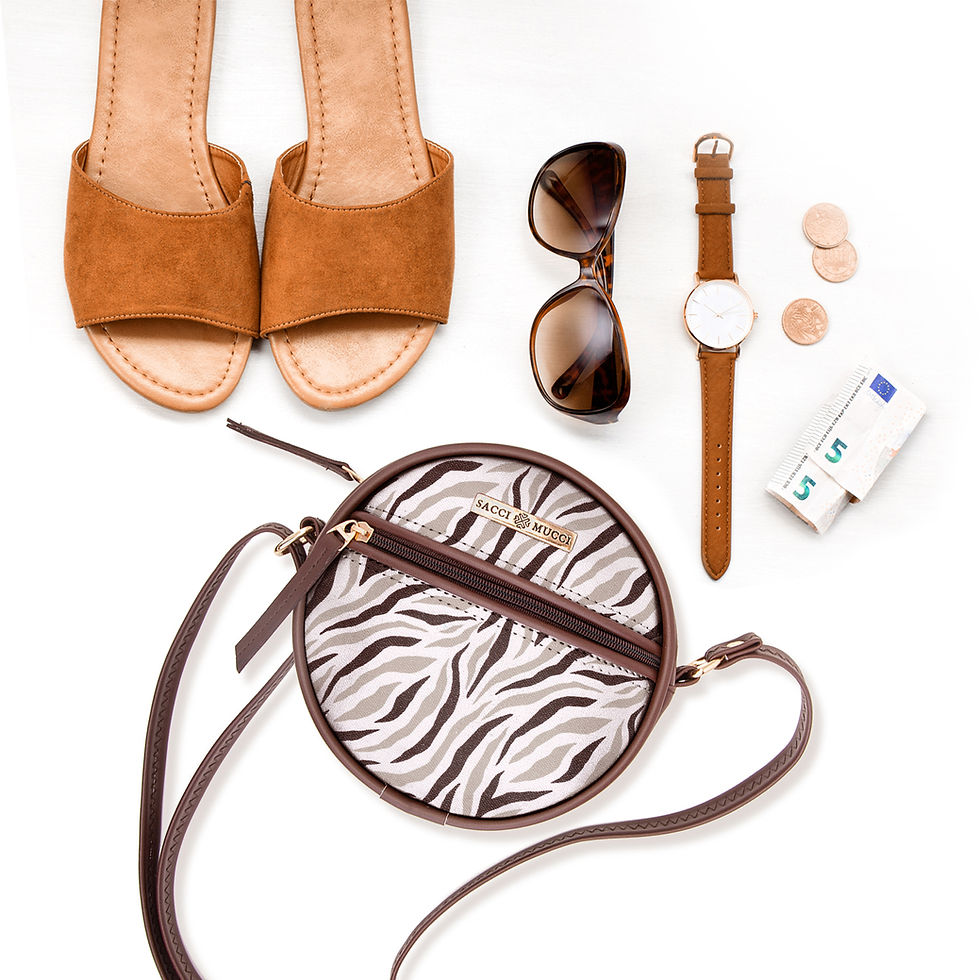 Miniatura: Sacci Mucci Round Round Sling Bag, Printed Sling Bag For Girls