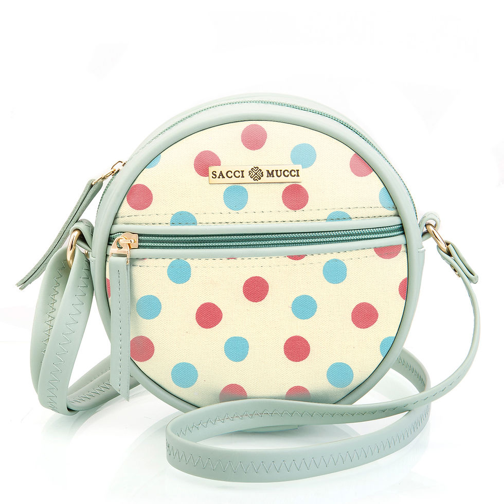 Sacci Mucci Round Round Sling Bag, Printed Sling Bag For Girls