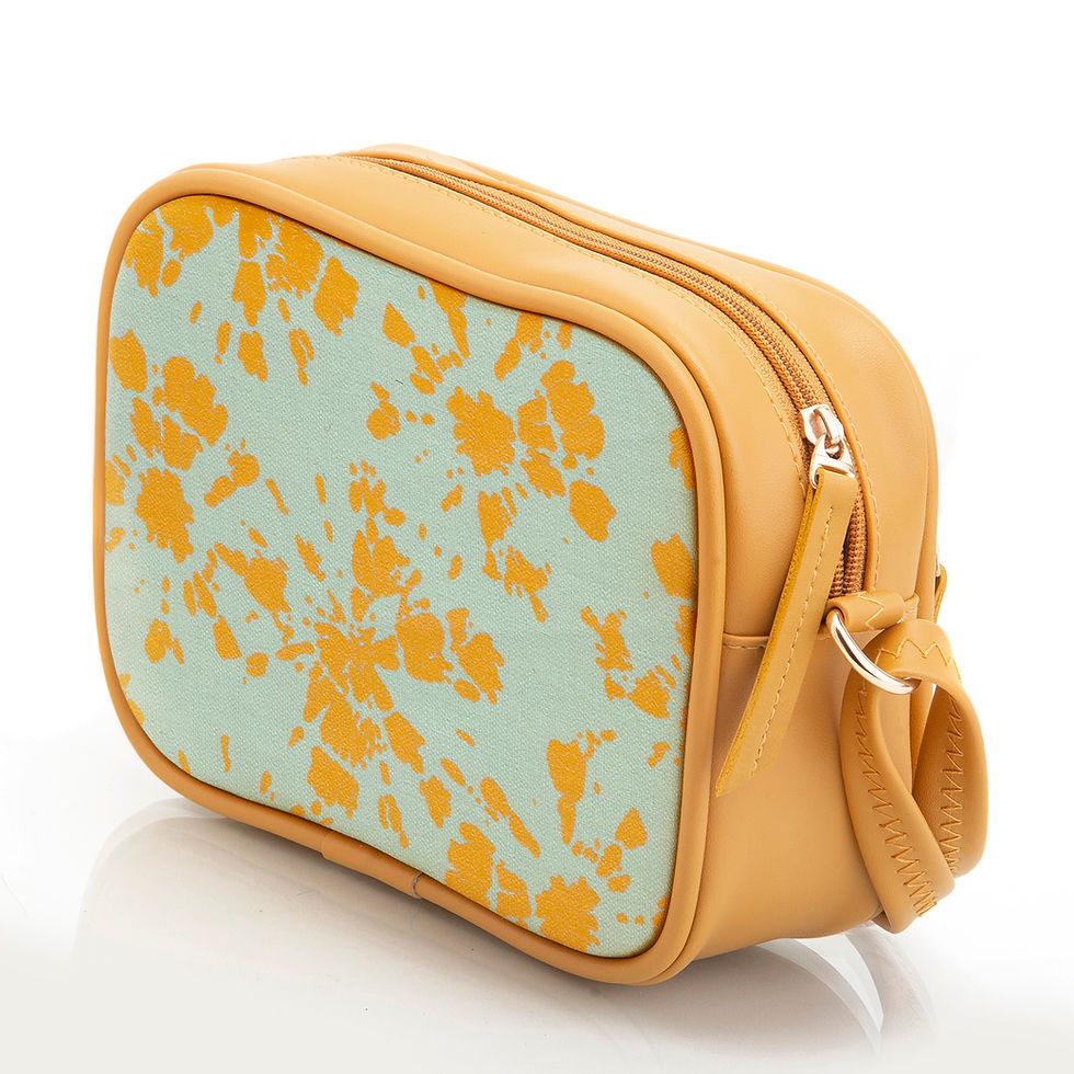 Miniatura: Women's Handcrafted Crossbody Sling Bag | Crossbody Handbag - Shibori Style