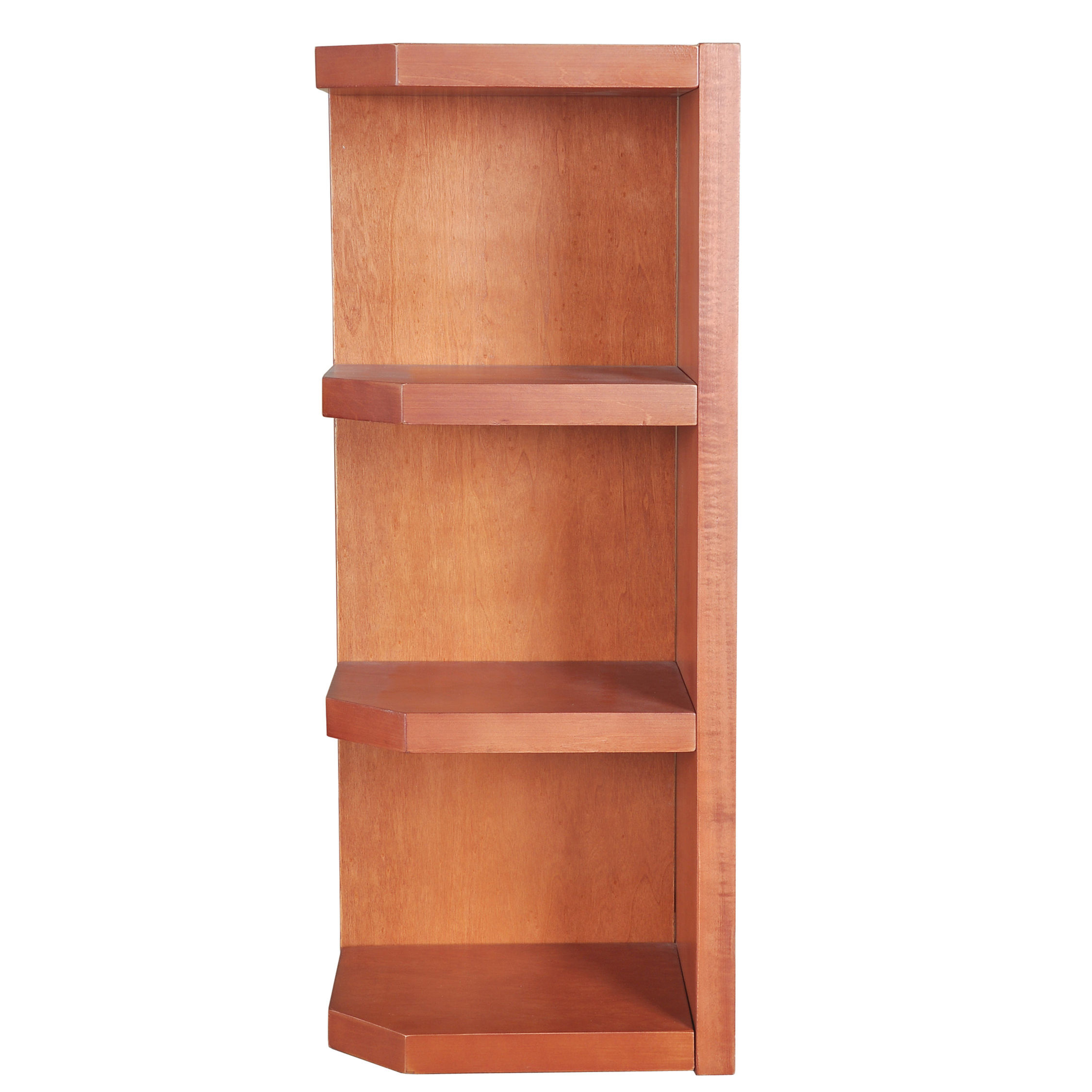 Wine Maple Wall End Open Shelf
