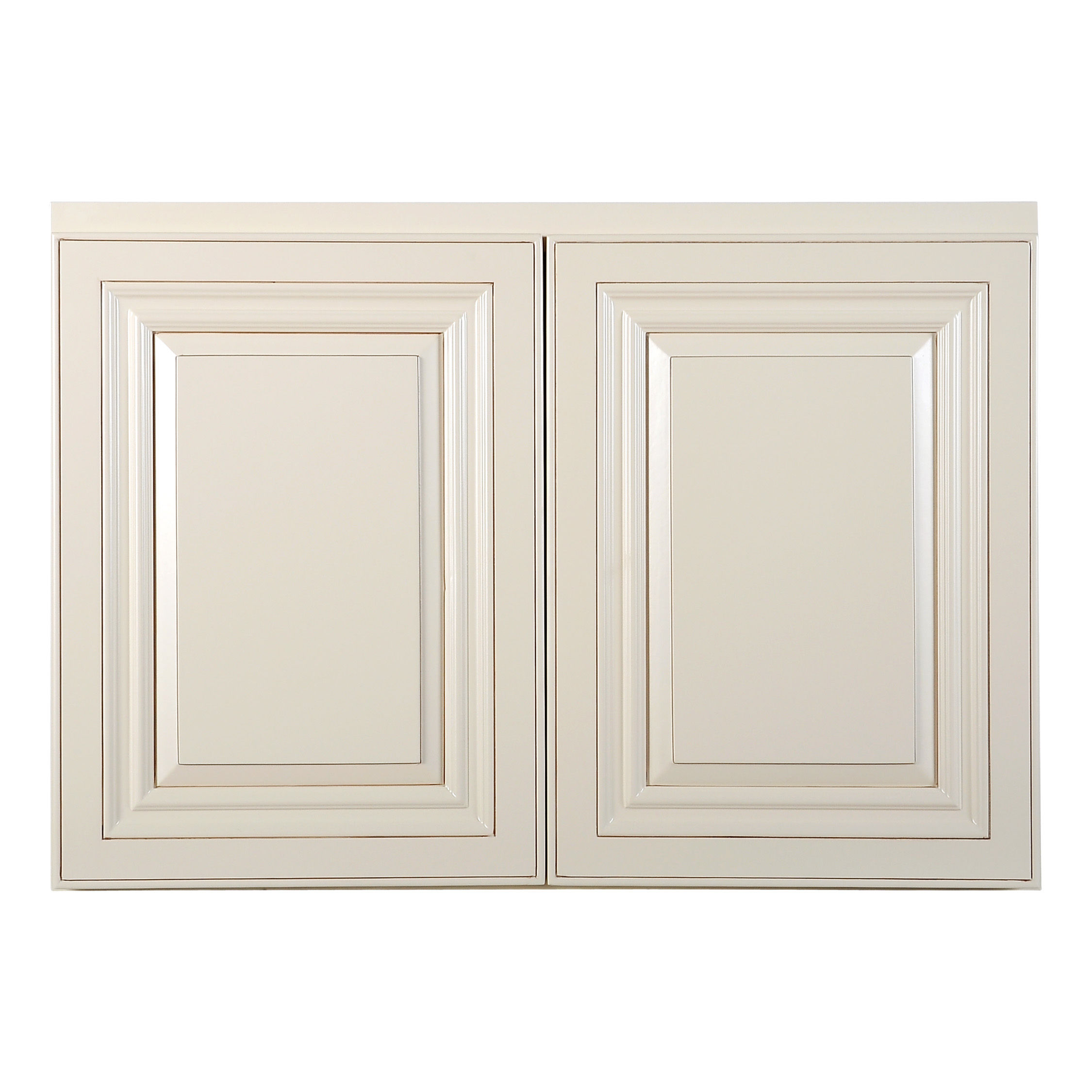 Cream White Wall Cabinet 12" Deep 21"H