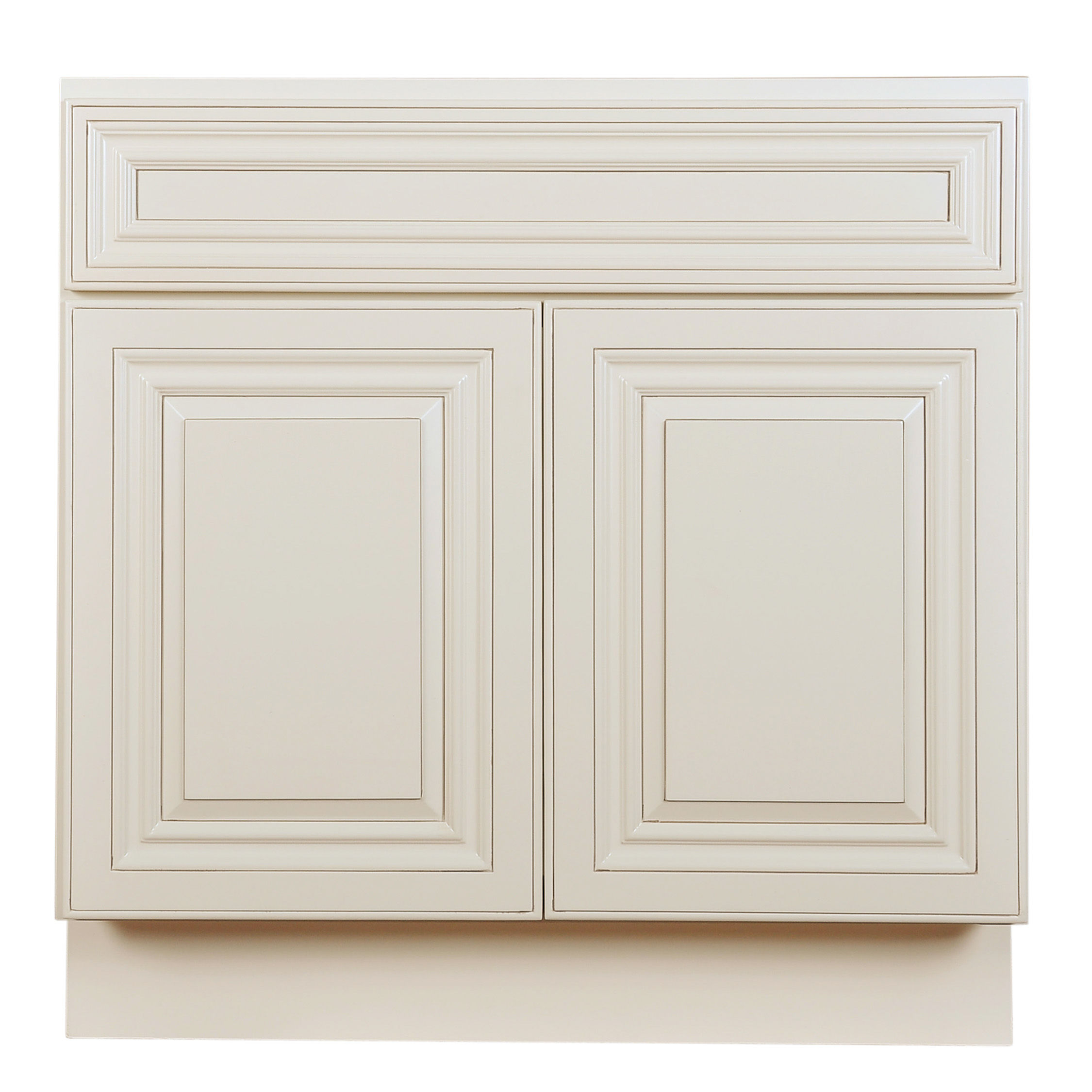 Cream White Vanity Base 24-36