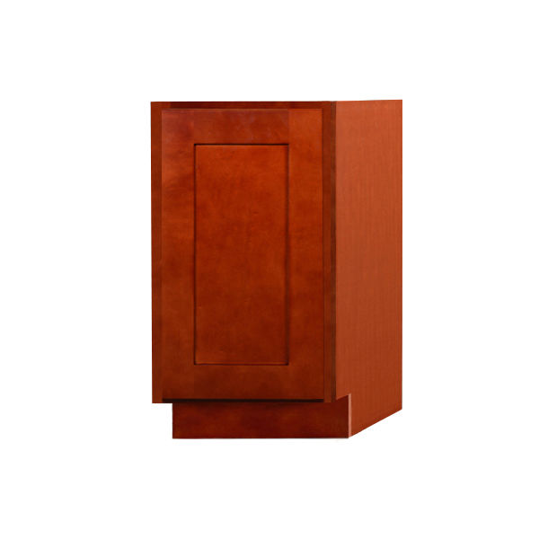 Cherry Shaker Base End Angle Cabinet with One Door