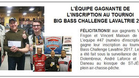 L'équipe gagnante - Inscription au tournoi BBC Lavaltrie 2017