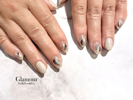 【高松市ネイル&マツエクサロン】ニュアンスネイル×育毛トリートメントカール♪