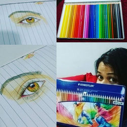 #art #sketch #passion #staedtler #staedtlerpens #colourpencils #eyesketch #artsupply #indianartist #