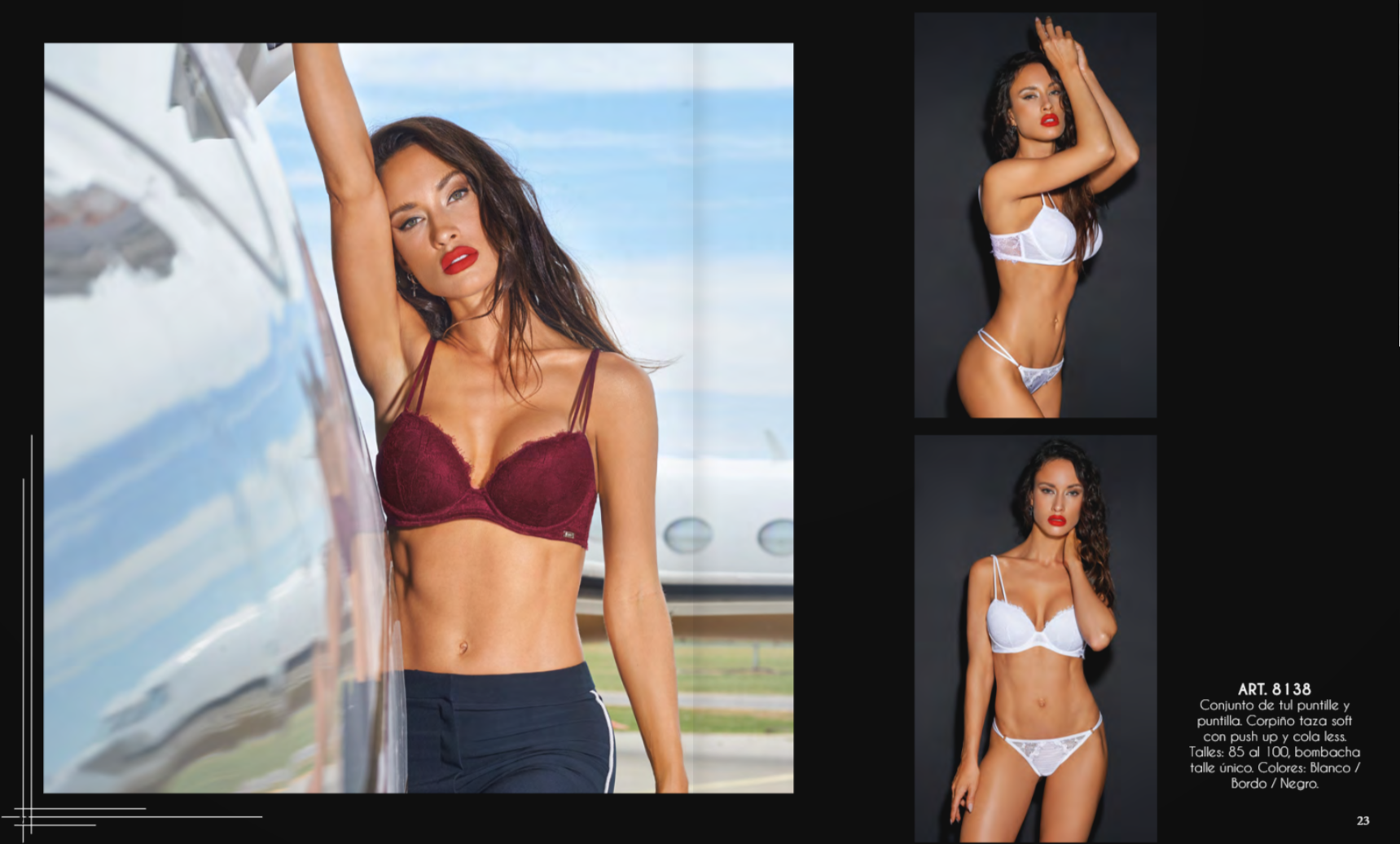 Conjunto taza soft de tul y puntilla  KAURY  (art:8138)