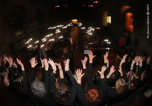 Singing in the choir