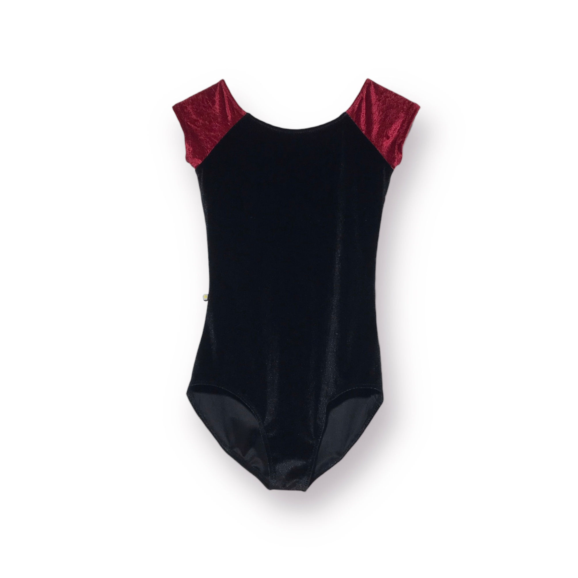 RTW Miyako: black smooth velvet + pomegranate crushed velvet