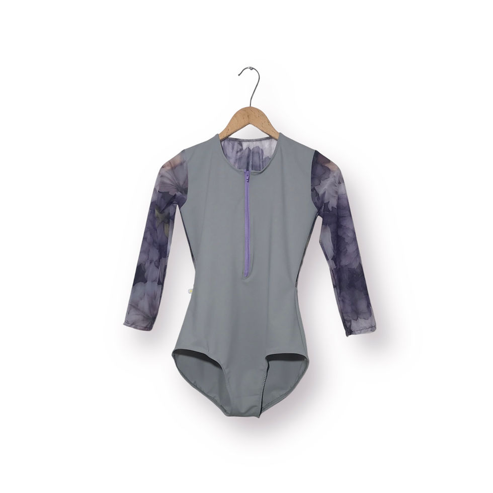 Thumbnail: RTW Viviana light grey + flower mesh, size M