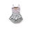 Miniatura: RTW Hikaru Silver: crushed velvet + white power mesh, size M