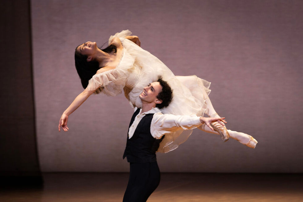 Alessandro Frola and Madoka Sugai in “The Lady of the Camellias” ©Kiran West - source: The Hamburg Ballett news release