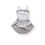 Miniatura: RTW Hikaru Silver: crushed velvet + white power mesh, size M