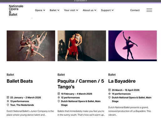 Dutch National Ballet new season updates with new La Bayadere and secret Ratmansky