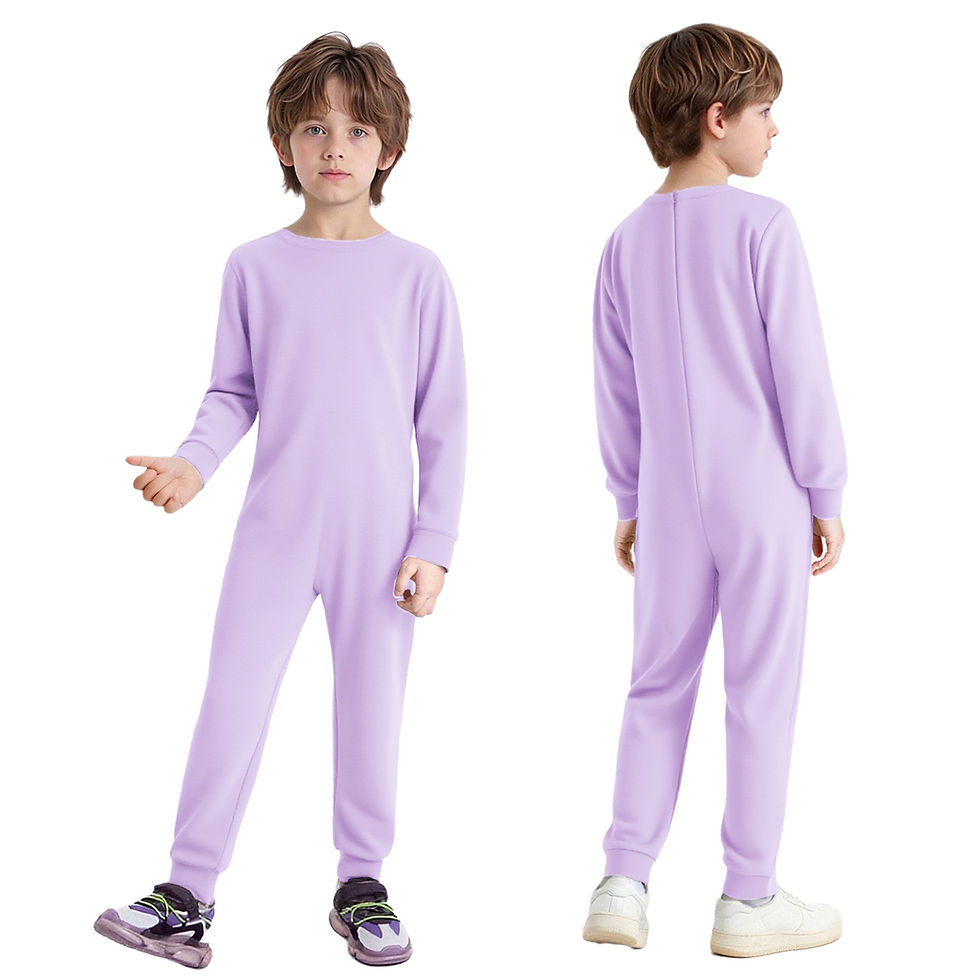 Miniature : Special Needs Adaptive Clothing for Children Anti-Strip Jumpsuit Kids Boys Girls